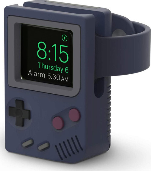 Apple Watch 8 41mm Masaüstü Şarj Standı Gameboy Lacivert