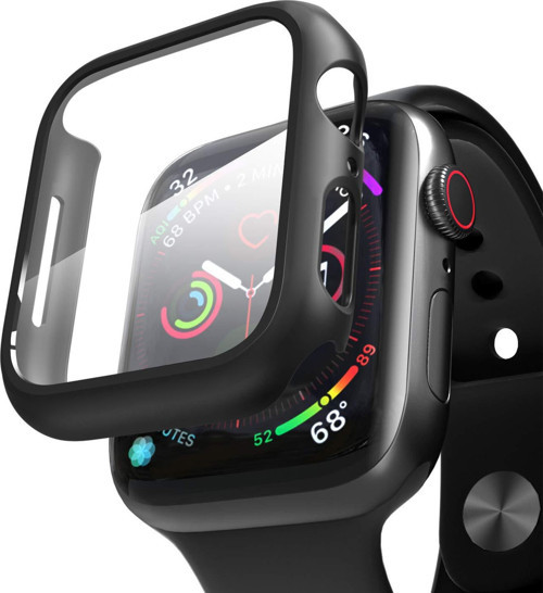 Apple Watch Series 6 44mm Kılıf Matte Premium Slim WatchBand Siyah