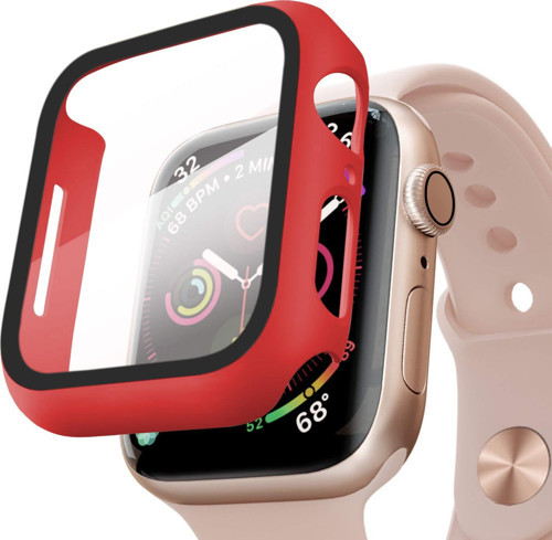 Apple Watch Series 5 40mm Kılıf Matte Premium Slim WatchBand Kırmızı