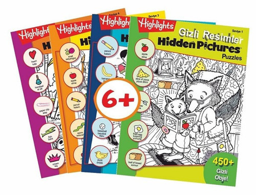 Highlights Hidden Pictures Puzzles 4'lü Set Gizli Resimler
