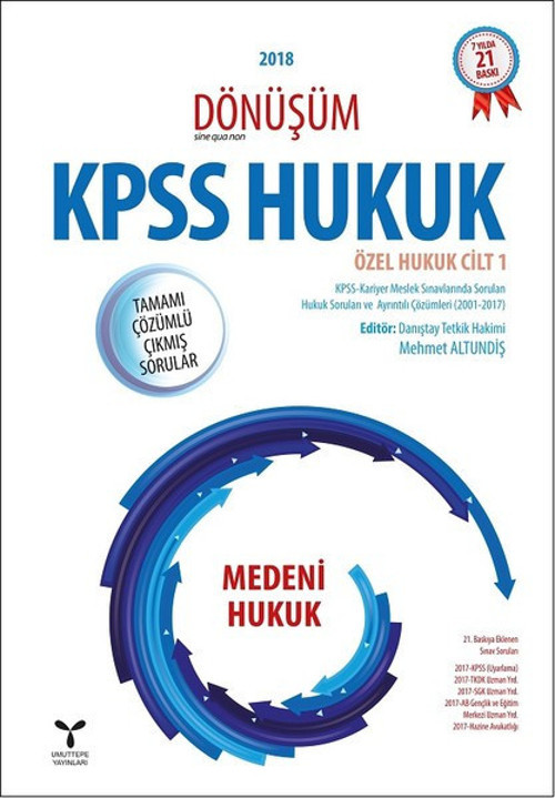 2018 Dönüşüm KPSS Hukuk-Medeni Hukuk