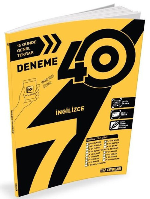 7.Sınıf İngilizce 40 Deneme