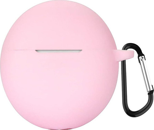 Oppo Enco Air 2i Kılıf Askılı Mat Silikon Pembe
