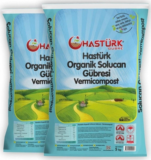 Hastürk %100 Organik Solucan Gübresi 2 X 5 Kg.