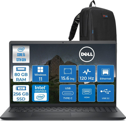 Pro 15 Essential Intel Core I5 1334U 4.6ghz 80GB Ddr5 256GB SSD Windows 11 Home 15.6" FHD(1920X1080) 120HZ Wva IPS Taşınabilir Bilgisayar PV152501334UH31 + Zetta Çanta