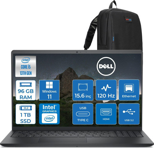 Pro 15 Essential Intel Core I5 1334U 4.6ghz 96GB Ddr5 1tb SSD Windows 11 Home 15.6" FHD(1920X1080) 120HZ Wva IPS Taşınabilir Bilgisayar PV152501334UH38 + Zetta Çanta