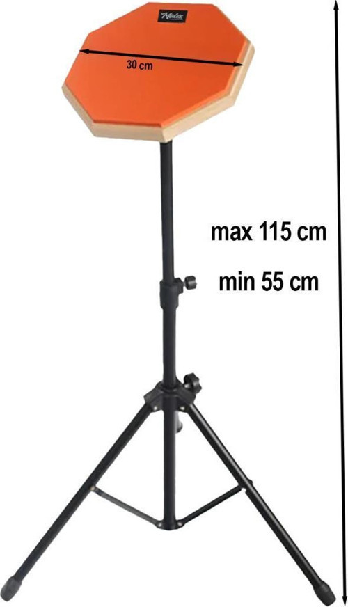 DD-1012-PAK Bateri Davul Çalışma Pedi Seti 12 İnç Drum Practice Pad