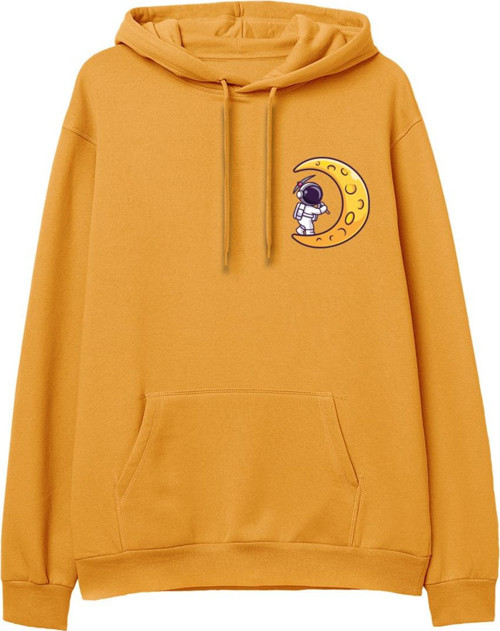 Astro-9 Baskılı Hoodie-Portakal
