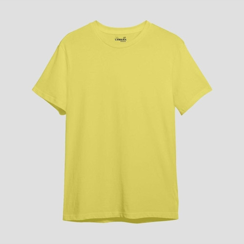 Basic Sarı Oversize T-shirt
