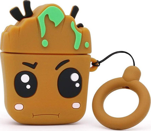 AirPods 1. Nesil / 2. Nesil Kılıf Cartoon Figürlü Silikon Crtn-Fgr-Grt