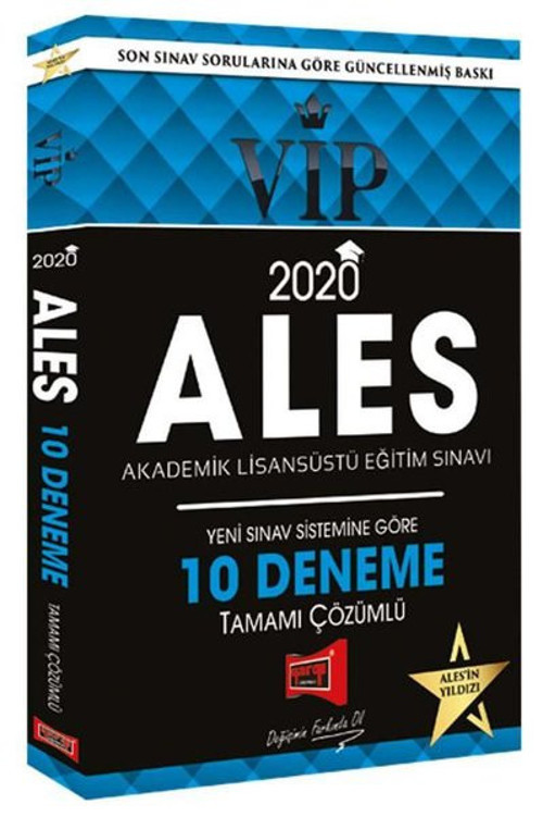 Yargı 2020 ALES VIP Yeni Sınav Sistemine Göre Tamamı Çözümlü 10 Fasikül Deneme
