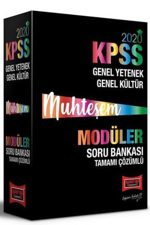 Yargı 2020 KPSS Muhteşem GYGK Tamamı Çözümlü Modüler Soru Bankası Seti
