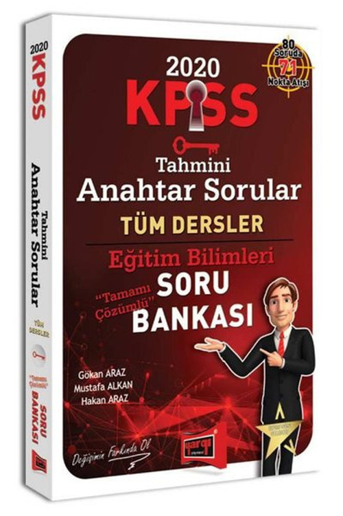 Yargı 2020 KPSS Eğitim Bilimleri Tahmini Anahtar Sorular Tamamı Çözümlü Soru Bankası