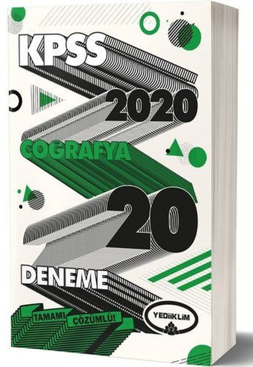 Yediiklim 2020 KPSS Genel Kültür Coğrafya Tamamı Çözümlü 20 Deneme