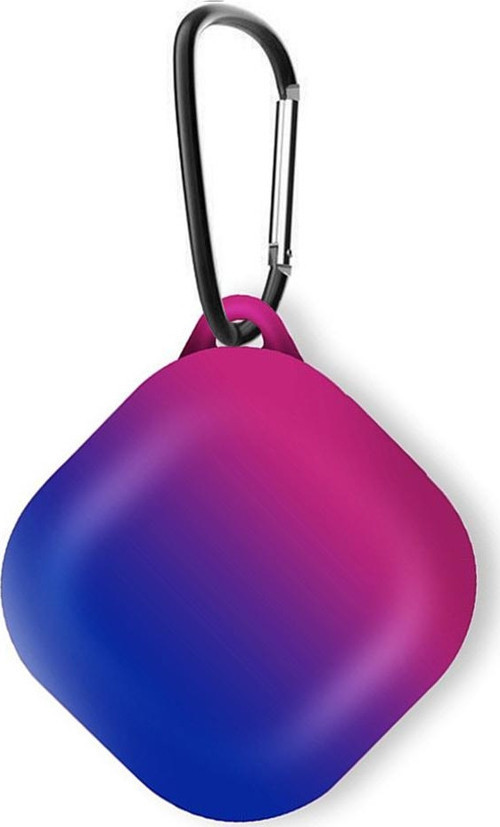 Samsung Galaxy Buds Live Kılıf Degrade Rubber Pembe Mavi