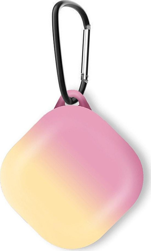 Samsung Galaxy Buds Live Kılıf Degrade Rubber Pembe Sarı