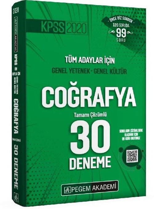 KPSS 2020 Coğrafya Tamamı Çözümlü 30 Deneme