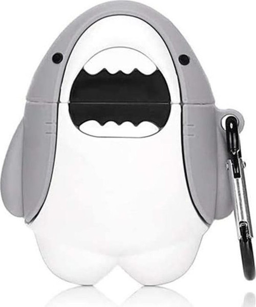 AirPods 1. Nesil / 2. Nesil Kılıf Cartoon Figürlü Silikon Crtn-Fgr-Kpkblk