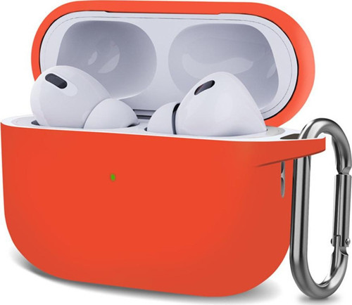 AirPods Pro 2.Nesil Kılıf Askılı Mat Silikon Turuncu