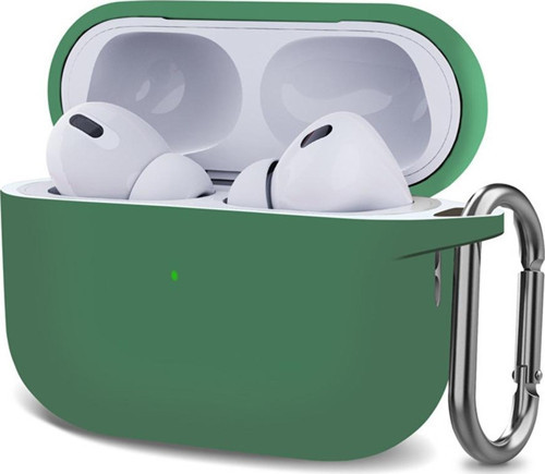 AirPods Pro 2.Nesil Kılıf Askılı Mat Silikon Yeşil