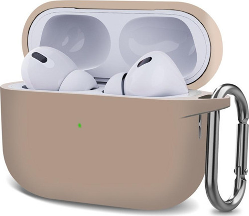 AirPods Pro 2.Nesil Kılıf Askılı Mat Silikon Rose Gold