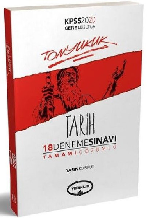 Yediiklim Yayınları 2020 KPSS Tonyukuk Tarih Tamamı Çözümlü 18 Deneme Sınavı
