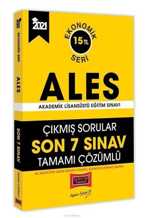 2021 ALES Son 7 Sınav Tamamı Çözümlü Çıkmış Sorular Ekonomik Seri