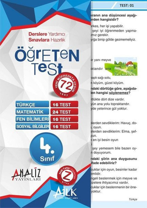 4.Sınıf Öğreten Yaprak Test