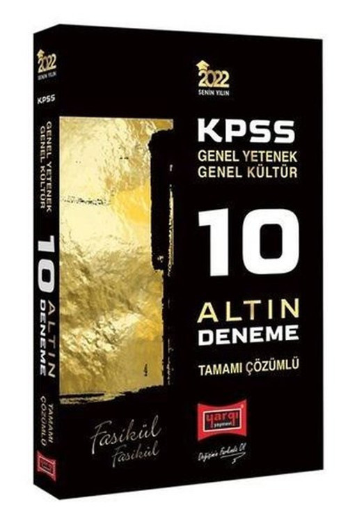 2022 KPSS Genel Yetenek Genel Kültür Tamamı Çözümlü 10 Altın Deneme