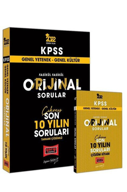 2022 KPSS Genel Kültür Genel Kültür Fasikül Fasikül Orijinal Tamamı Çözümlü Son 10 Yılın Çıkmış Soru