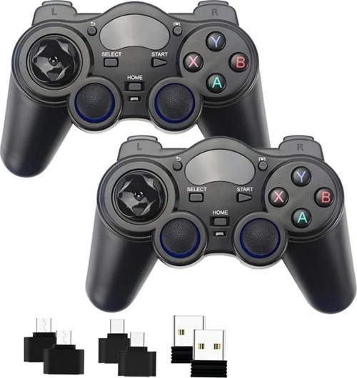 2.4g Wireless 2 Adet Gamepad Kablosuz Oyun Kolu Pc Ps3 Kol Tv Box Android Tv Telefon/Tablet 2x