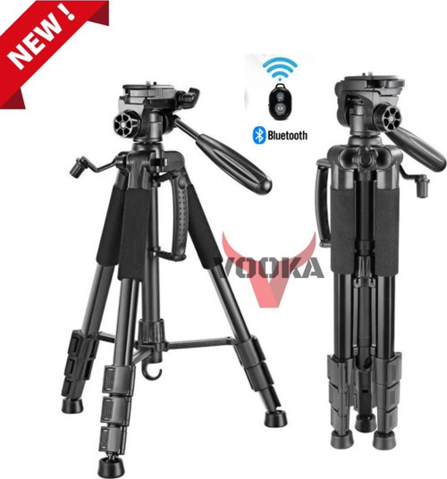 A Plus Tripod Bluetooth Kumandalı 155 Cm Profesyonel Telefon Kamera Tutucu Çantalı