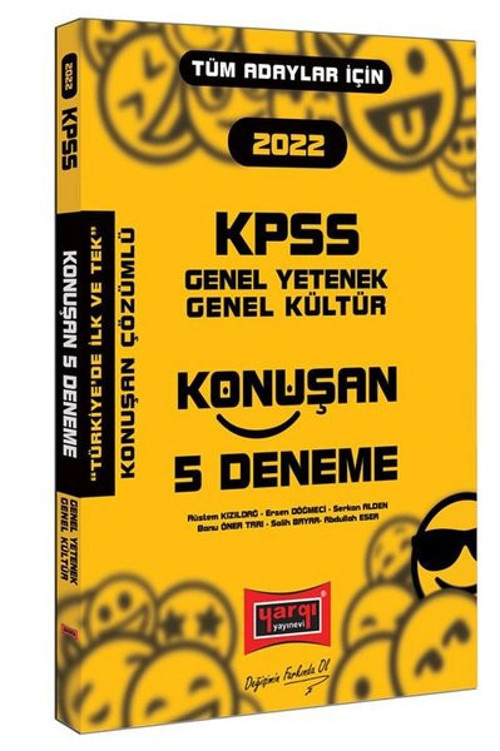 2022 KPSS Tüm Adaylar İçin Genel Yetenek Genel Kültür Konuşan 5 Deneme