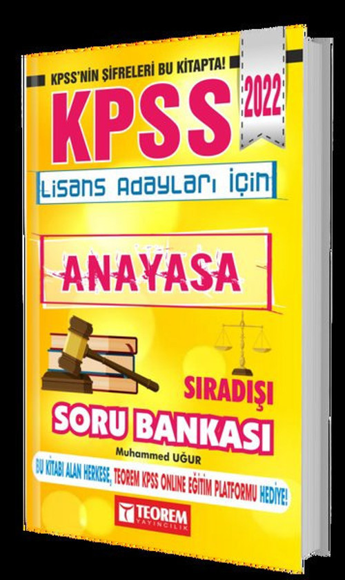 KPSS Lisans Anayasa Sıradışı Soru Bankası