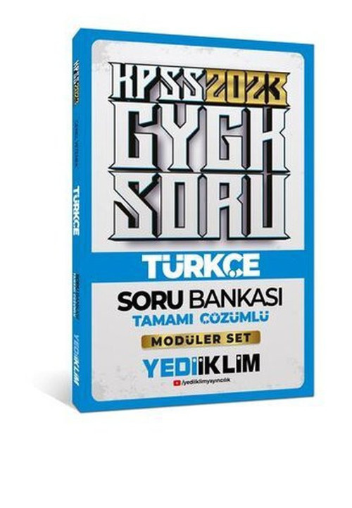 2023 KPSS Genel Yetenek Türkçe Tamamı Çözümlü Soru Bankası - Modüler Set İçerisindeki