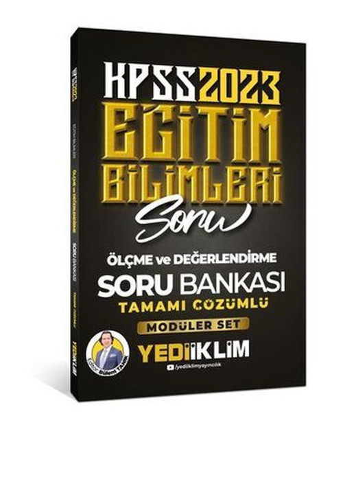 2023 KPSS Eğitim Bilimleri Ölçme ve Değerlendirme Tamamı Çözümlü Soru Bankası - Modüler Set İçerisin