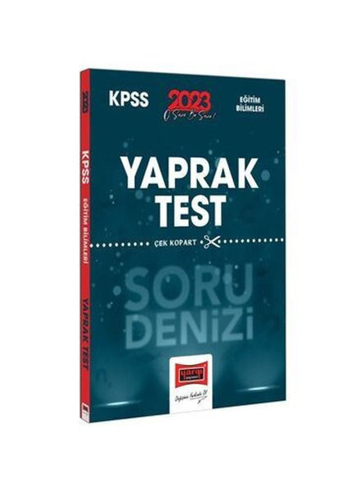 2023 KPSS Eğitim Bilimleri Tüm Dersler Soru Denizi Çek Kopart Yaprak Test
