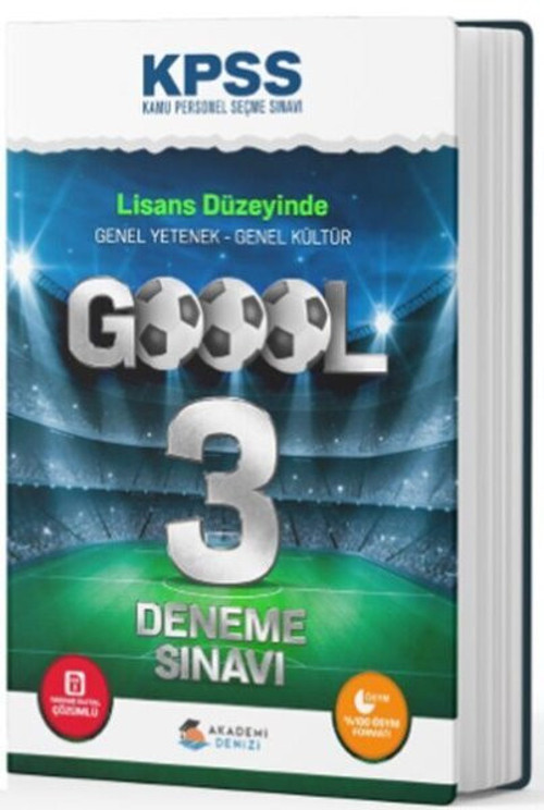 KPSS Genel Yetenek Genel Kültür Goool 3 Deneme Sınavı