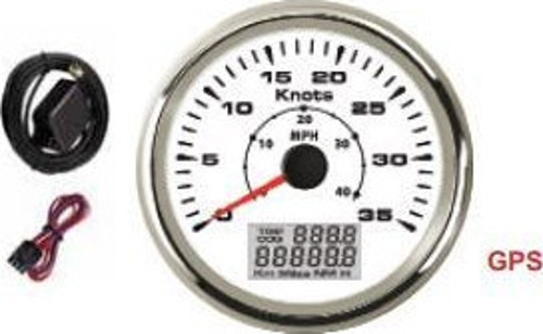 Sürat Göstergesi Gps 35Mph 12/24V Ø85Mm Beyaz