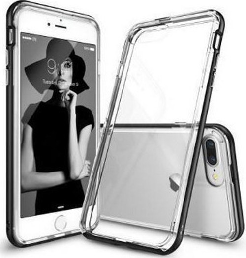 Frame İphone 7 Plus ile Uyumlu Çerçeveli Bumper Kılıf Sf Black