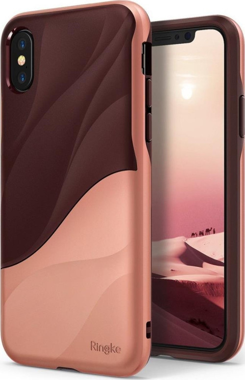 Wave iPhone X ile Uyumlu KIlıf Rose Blush
