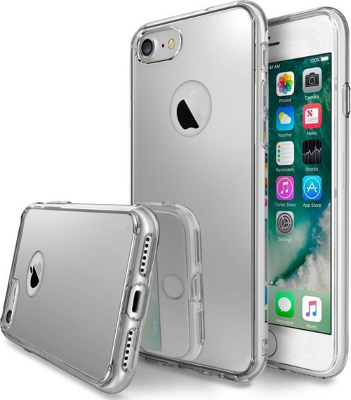 Mirror Fusion iPhone 7 ile Uyumlu Aynalı Kılıf Silver