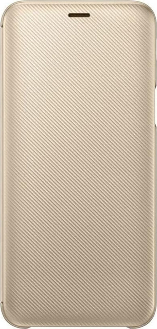 Galaxy J6 2018 ile Uyumlu Wallet Cover Kılıf Altın EF-WJ600CFEGWW