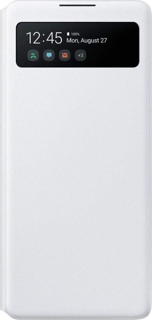 Galaxy S10 Lite ile Uyumlu S View Wallet Cover Kılıf Beyaz EF-EG770PWEGWW