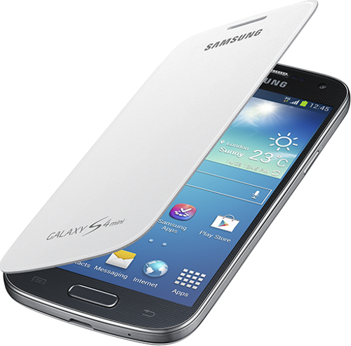 İ9190 Galaxy S4 Mini Flip Cover Kılıf - Beyaz Ef-Fi919Bwegww