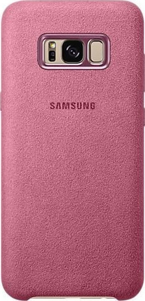 Galaxy S8 Plus ile Uyumlu Alcantara Cover Pembe EF-XG955APEGWW