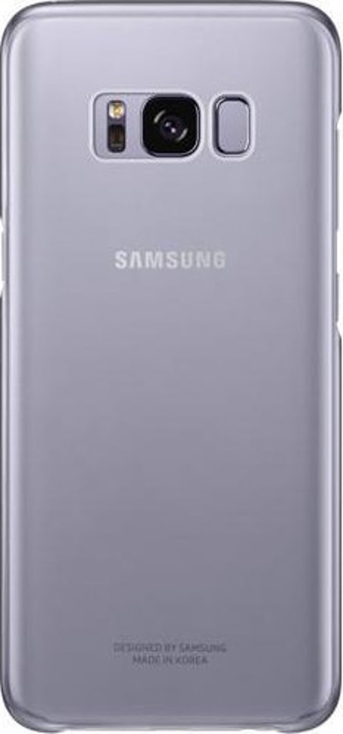 Galaxy S8+ ile Uyumlu Şeffaf Koruyucu Kılıf Mor EF-QG955CVEGWW
