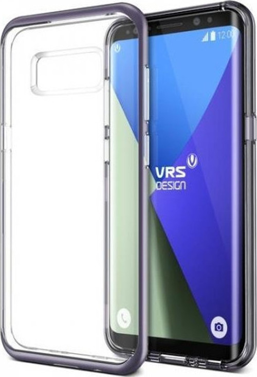Galaxy S8 ile Uyumlu Crystal Bumper Kılıf Orchid Gray