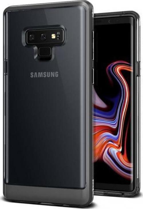 VRS Design Galaxy Note 9 ile Uyumlu Crystal Bumper Kılıf Steel Silver