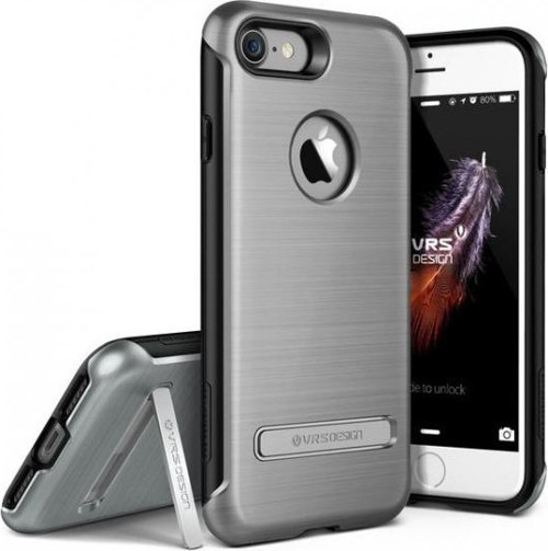 VRS Design iPhone 7 ile Uyumlu Duo Guard Kılıf Steel Silver